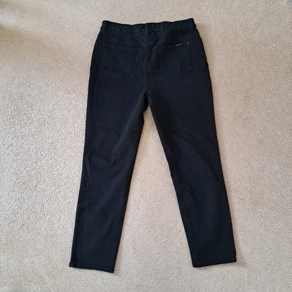 Chico's So Slimming Girlfriend Jeans Women's 8/10 Chicos Size 1 Black Denim Pant - Picture 7 of 14